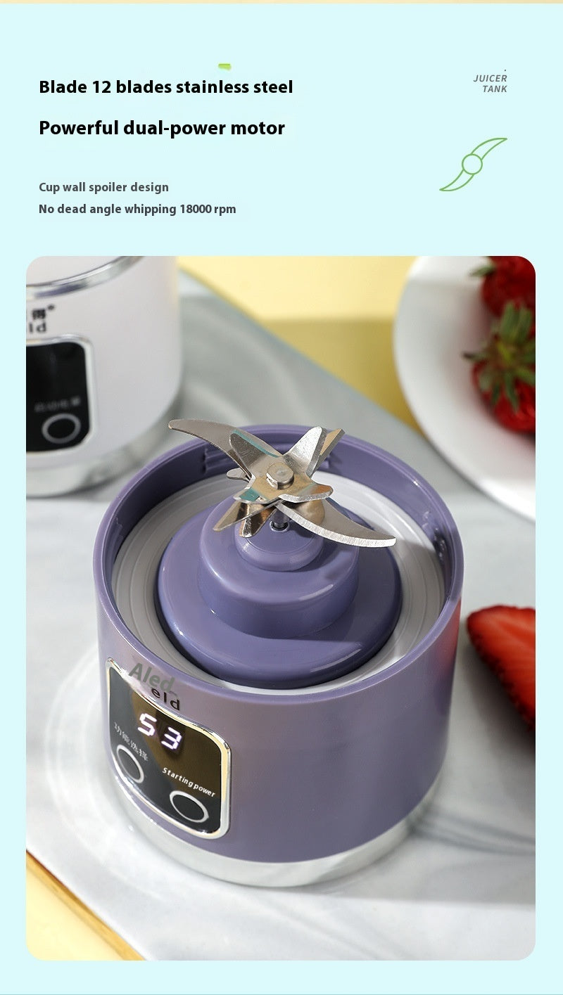 High-end Home Ice Crushing Juicing USB Charging Portable Blender Outdoor Traveling white color