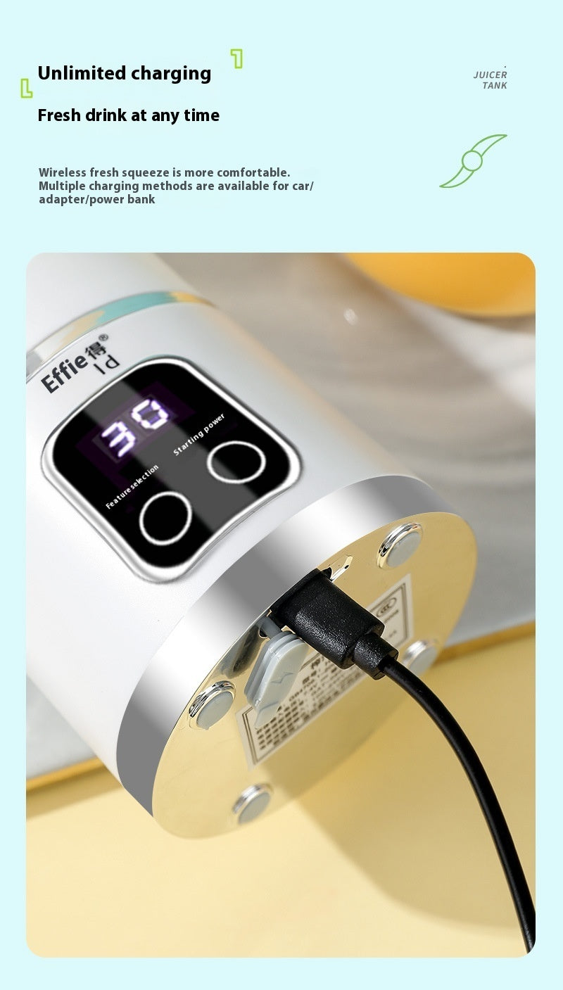 High-end Home Ice Crushing Juicing USB Charging Portable Blender Green