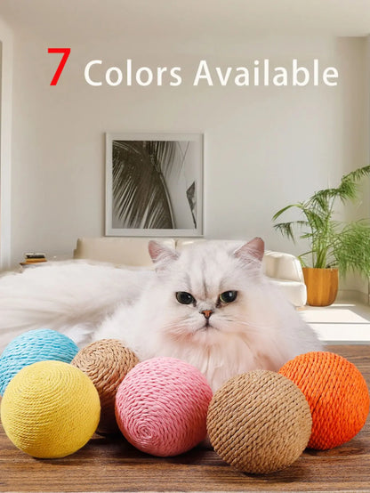 Interactive Sisal Cat Scratching Ball