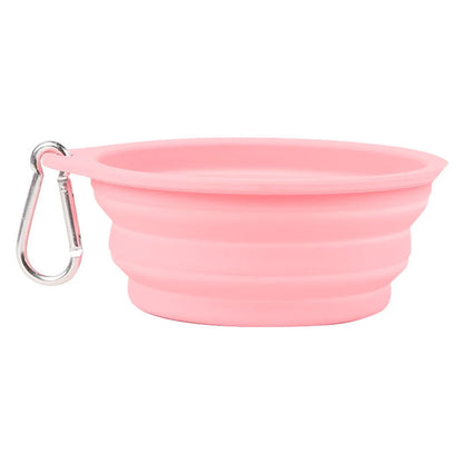 Large Collapsible Dog Pet Folding Silicone Bowl