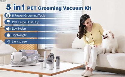 Pet Grooming Vacuum Kit