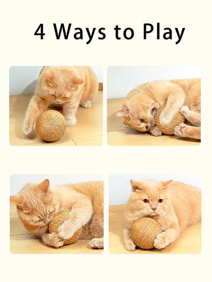 Interactive Sisal Cat Scratching Ball